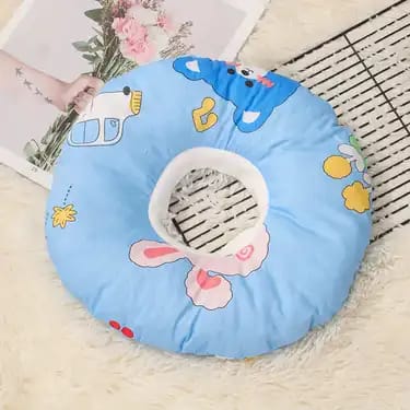 Collar Isabelino Inflable Tipo Dona para Perros y Gatos Estampada Talla M